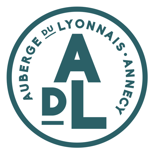 Variante en cercle du logo de l'Auberge du Lyonnais