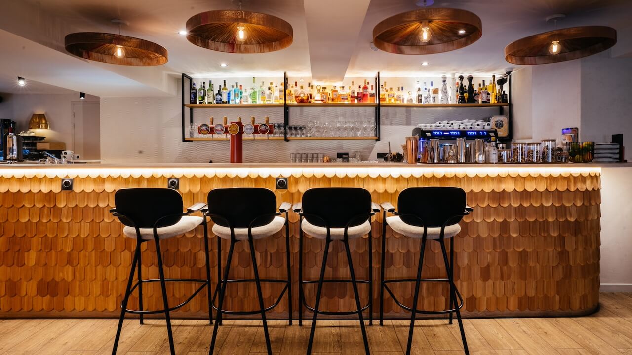 The bar at the Auberge du Lyonnais
