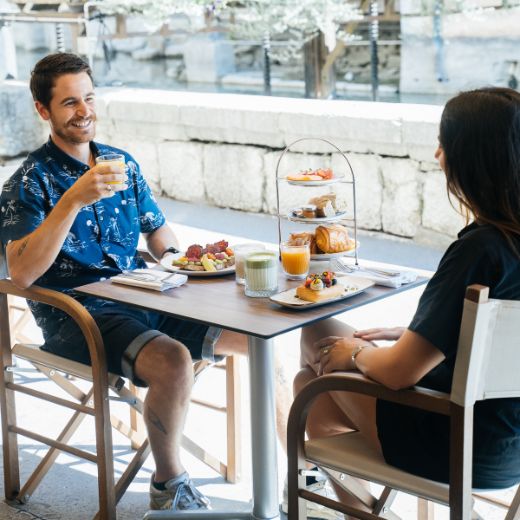 Un plat à l'allure gastronomique du restaurant de l'Auberge du Lyonnais